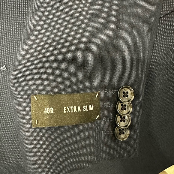 EXPRESS Extra Slim Navy Wool-Blend Modern Tech Suit NWT - Picture 10 of 15